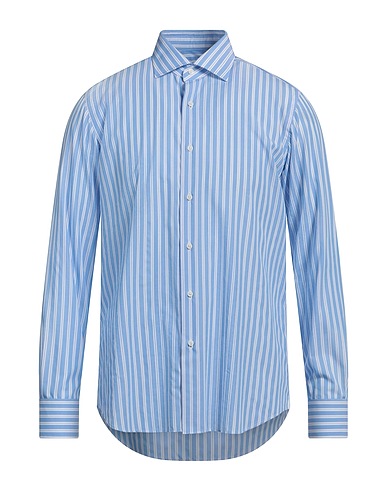 GRIGIO Striped shirt Sky blue 50% Rayon, 50% Polyester