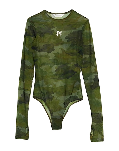 PALM ANGELS Bodysuit VERDE MILITARE 88% Polyamide, 12% Elastane, Polyester