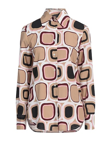 BRIAN DALES Camicie  e bluse fantasia Nocciola 70% Lyocell, 30% Cotone