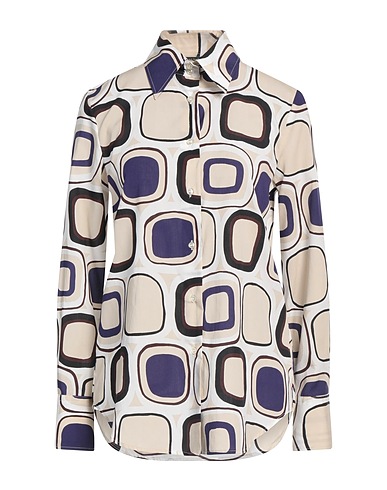 BRIAN DALES Camicie  e bluse fantasia Beige 70% Lyocell, 30% Cotone