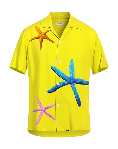SANDRO Camicie Verde lime 100% Viscosa