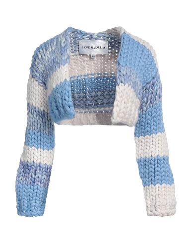 HOPE MACAULAY Shrug Blue 85% Merino Wool, 15% Bamboo