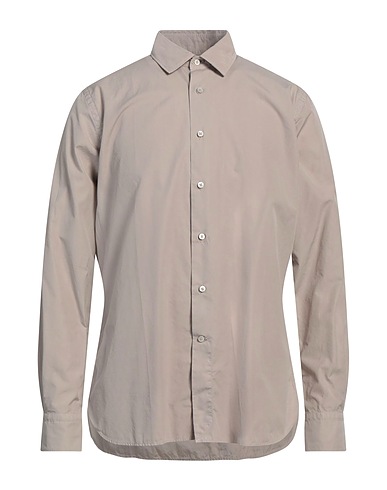 CANALI Solid colour shirt Grey 100% Cotton
