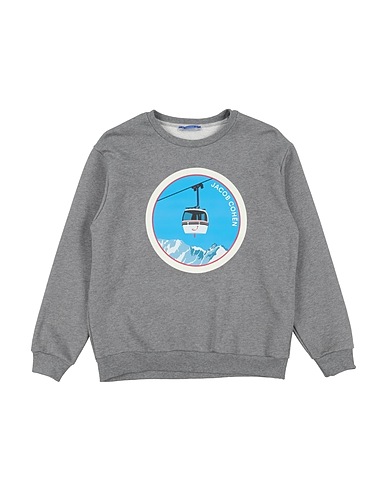 JACOB COHЁN Sweatshirt Grey 100% Cotton, Elastane