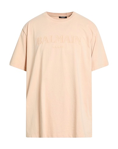 BALMAIN T-shirt Beige 100% Cotton