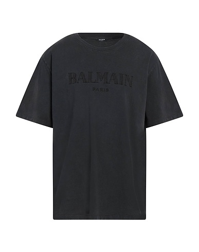 BALMAIN T-shirt Lead 100% Cotton