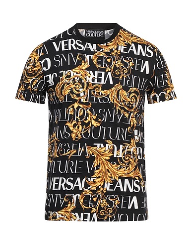 VERSACE JEANS COUTURE T-shirt Black 100% Cotton