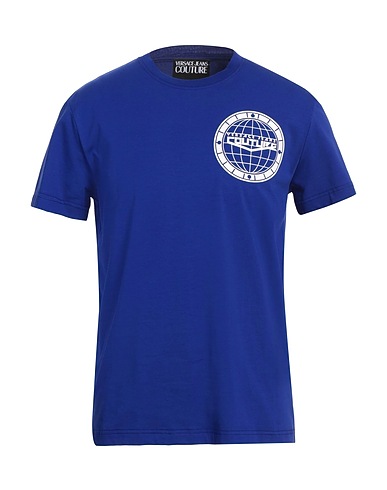 VERSACE JEANS COUTURE T-shirt Blue 100% Cotton