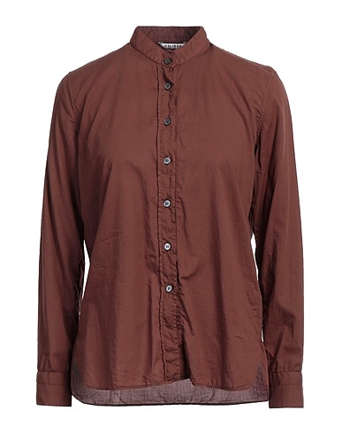CALIBAN Camicie e bluse tinta unita Cioccolato 100% Cotone
