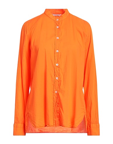 CALIBAN Camicie e bluse tinta unita Arancione 100% Cotone