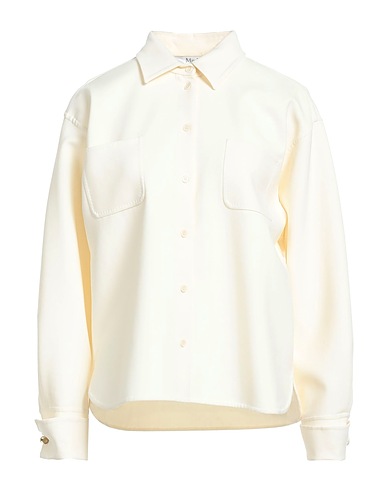 MAX MARA Solid colour shirts & blouses Ivory 96% Virgin Wool, 4% Elastane