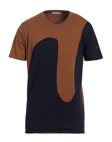 GREY DANIELE ALESSANDRINI T-shirt Brown 100% Cotton