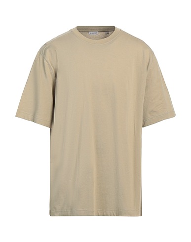BURBERRY Basic T-Shirt Khaki 100% Cotton, Elastane