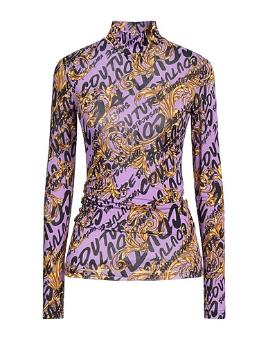 VERSACE JEANS COUTURE T-shirt Mauve 95% Viscose, 5% Elastane