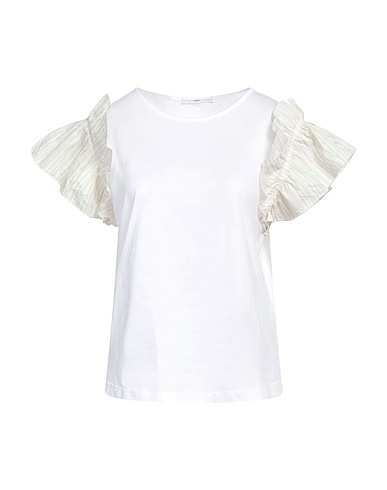 HIGH T-shirt White 100% Cotton, Silk