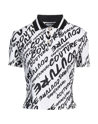VERSACE JEANS COUTURE Polo shirt White 100% Cotton