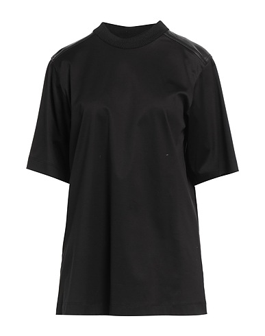 BALLY Basic T-shirt Black 100% Cotton, Lambskin, Silk, Elastane