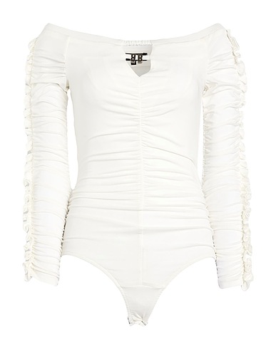 EUREKA by BABYLON TOPWEAR White 62% Acetate, 33% Polyamide, 5% Elastane