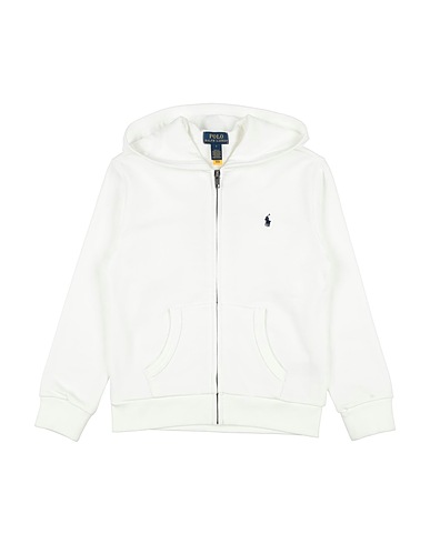 POLO RALPH LAUREN Sweatshirt FRENCH TERRY FULL-ZIP HOODIE White 87% Cotton, 13% Polyester