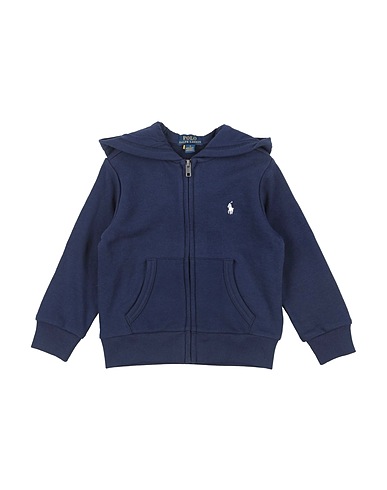 POLO RALPH LAUREN Sweatshirt FRENCH TERRY FULL-ZIP HOODIE Navy blue 87% Cotton, 13% Polyester