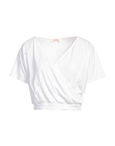 KONTATTO Crop top Bianco 100% Cotone