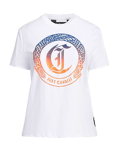 JUST CAVALLI T-Shirt Weiß 100% Baumwolle