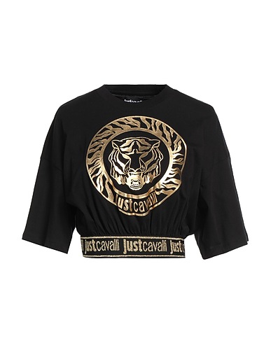 JUST CAVALLI T-shirt Black 100% Cotton
