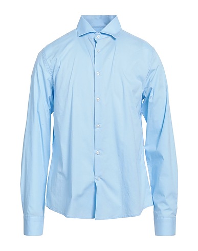 SQUAD² Solid colour shirt Light blue 97% Cotton, 3% Elastane