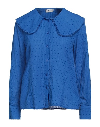 DIXIE Solid colour shirts & blouses Bright blue 100% Cotton