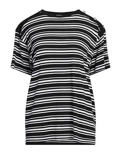 OVER/D T-shirt Nero 96% Viscosa, 4% Elastan
