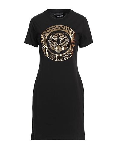 JUST CAVALLI Short dress Black 100% Cotton