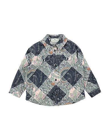 ETRO Denim shirt Blue 97% Cotton, 3% Elastane