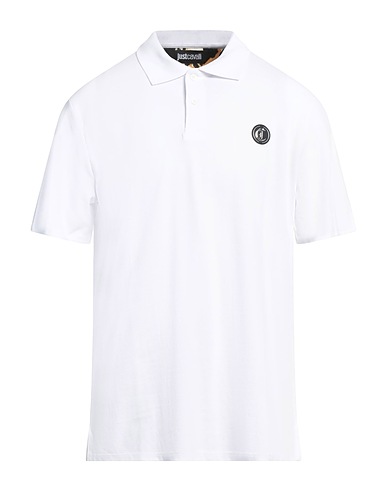 JUST CAVALLI Polo Bianco 100% Cotone