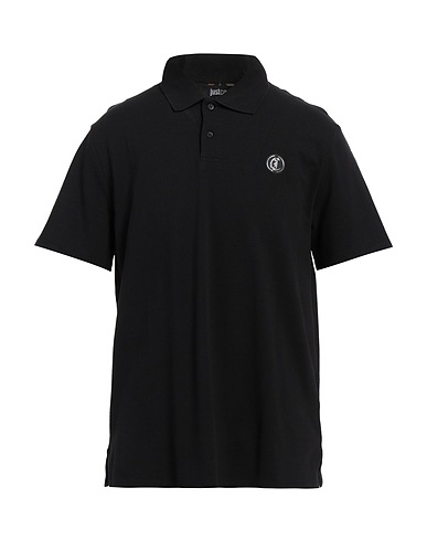 JUST CAVALLI Polo Nero 100% Cotone