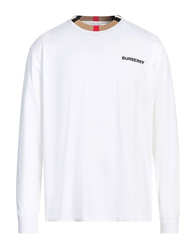 BURBERRY T-shirt White 100% Cotton, Elastane