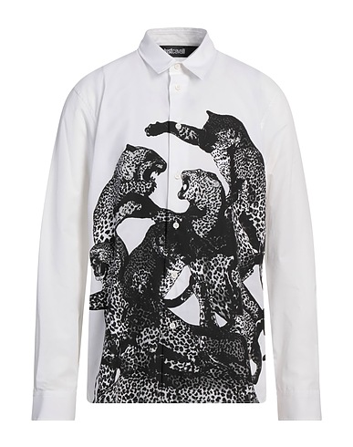 JUST CAVALLI Shirts White 100% Cotton