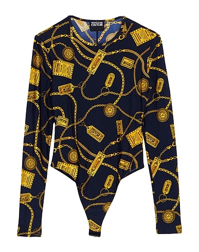 VERSACE JEANS COUTURE TOPS & TEES Navy 80% Polyamide, 20% Elastane