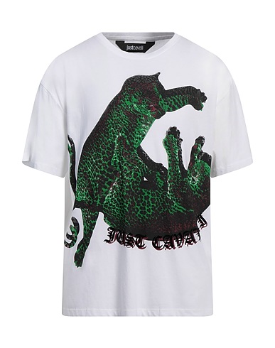 JUST CAVALLI オーバーサイズTシャツ ホワイト コットン 100%