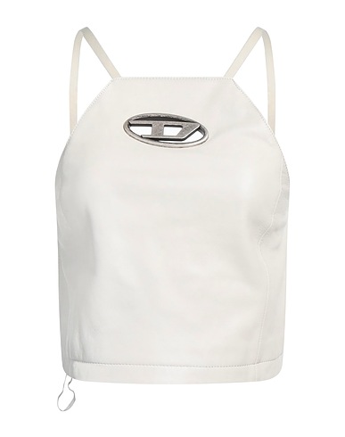 DIESEL Top Avorio 100% Pelle di agnello, Zinco, Altre Fibre
