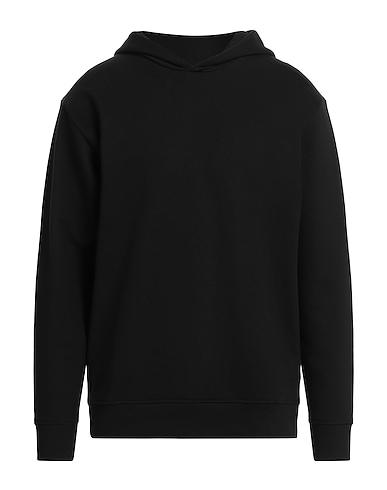 JUST CAVALLI Hooded track jacket  Black 100% Cotton, Elastane