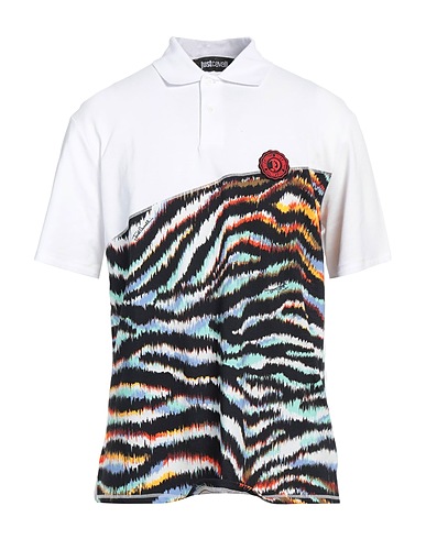 JUST CAVALLI Polo Blanco 100% Algodón, Viscosa, Poliamida, Elastán