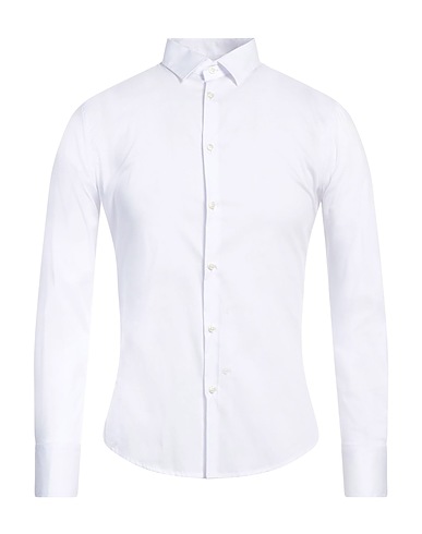 IMPERIAL Solid color shirt White 75% Cotton, 20% Polyamide, 5% Elastane