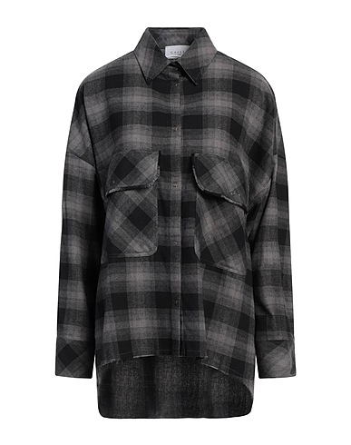 GAëLLE Paris Checked shirt Grey 60% Cotton, 40% Polyester