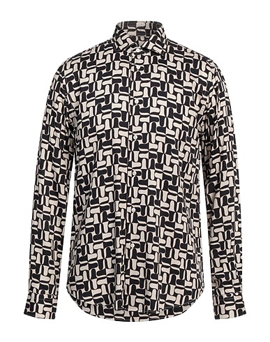 BRIAN DALES Patterned shirt Black 100% Viscose