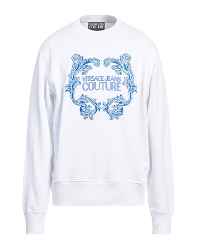VERSACE JEANS COUTURE Sweatshirt White 100% Cotton, Elastane