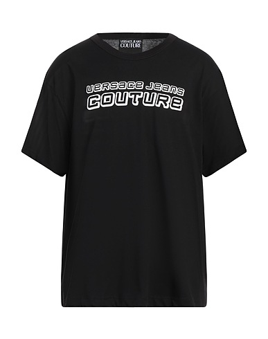 VERSACE JEANS COUTURE T-shirt Black 100% Cotton
