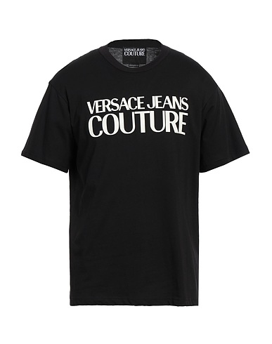 VERSACE JEANS COUTURE T-shirt Black 100% Cotton