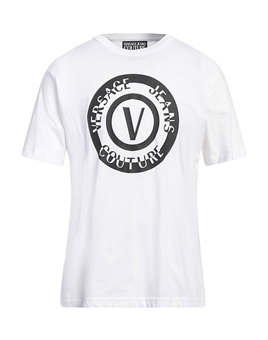 VERSACE JEANS COUTURE T-shirt Bianco 100% Cotone