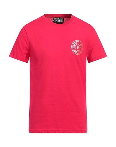 VERSACE JEANS COUTURE T-shirt Fucsia 100% Cotone