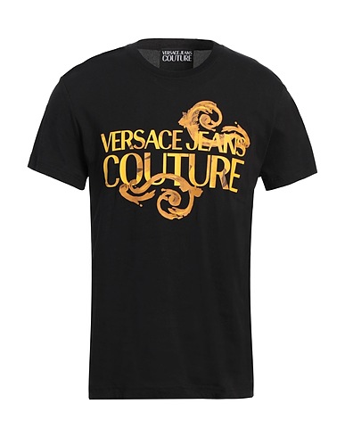 VERSACE JEANS COUTURE T-shirt Black 100% Cotton